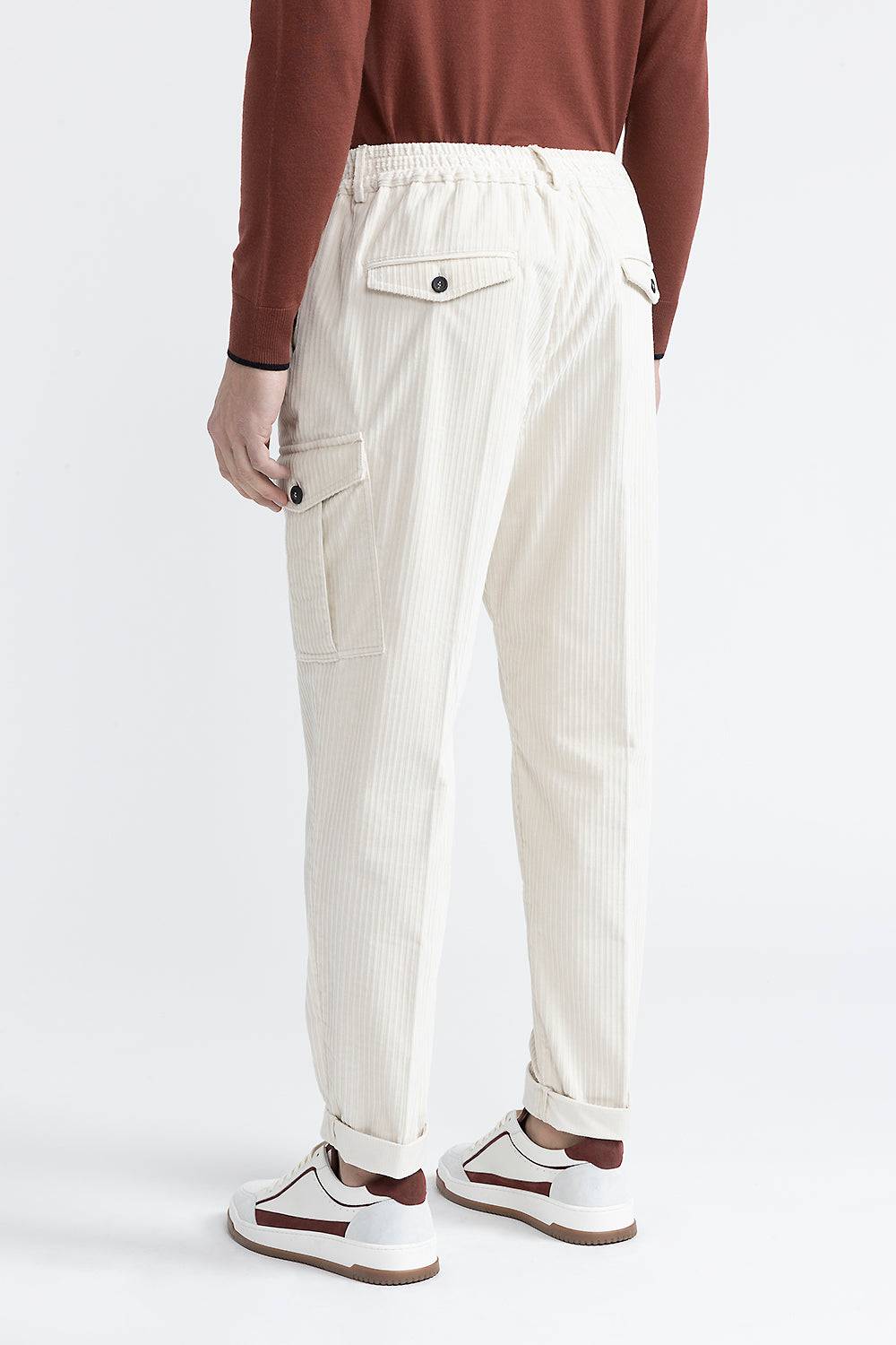 Peserico Pantalone chino in velluto a costa francese Vendita Economica