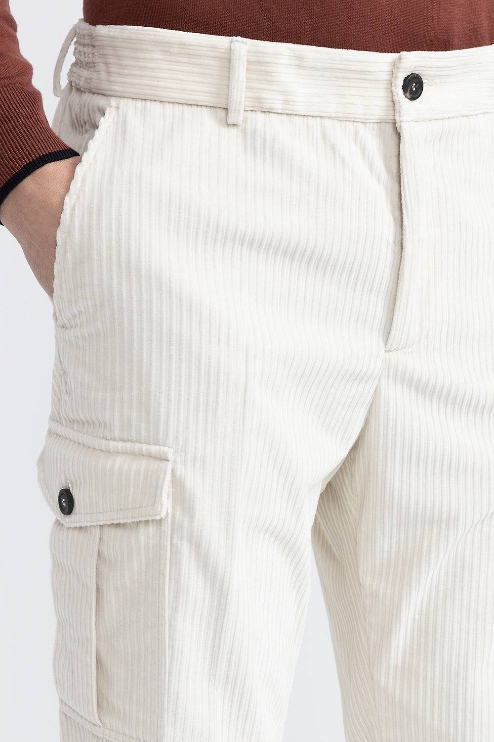 Peserico Pantalone chino in velluto a costa francese Vendita Economica