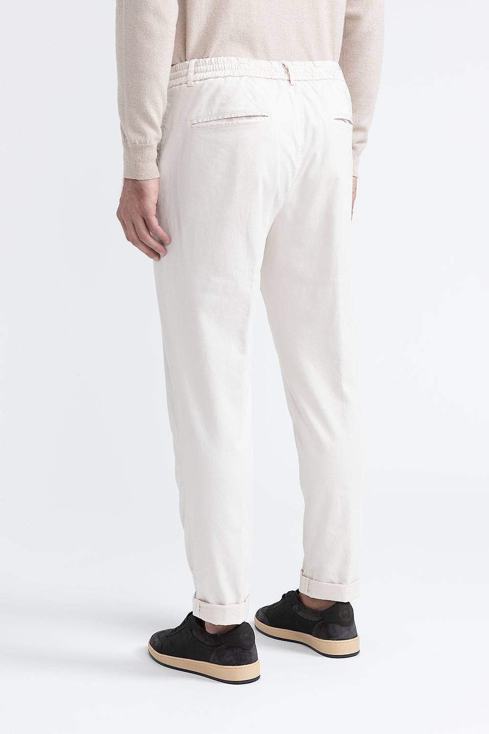 Peserico Pantalone jogger in cotone, seta e tencel Vendite Flash