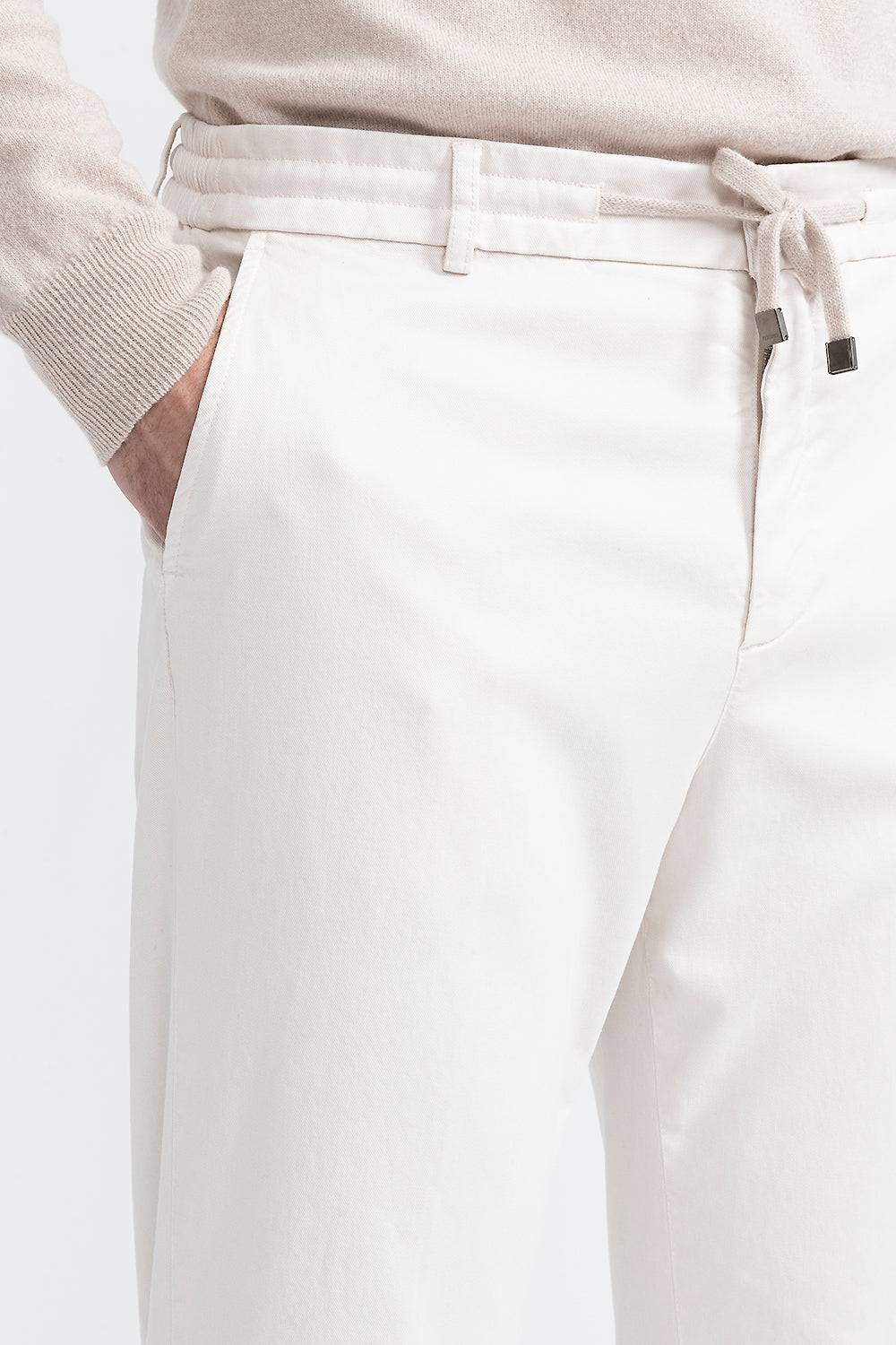 Peserico Pantalone jogger in cotone, seta e tencel Vendite Flash