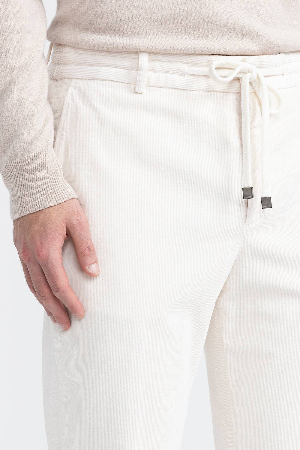 Peserico Pantalone jogger in velluto di cotone In Saldo