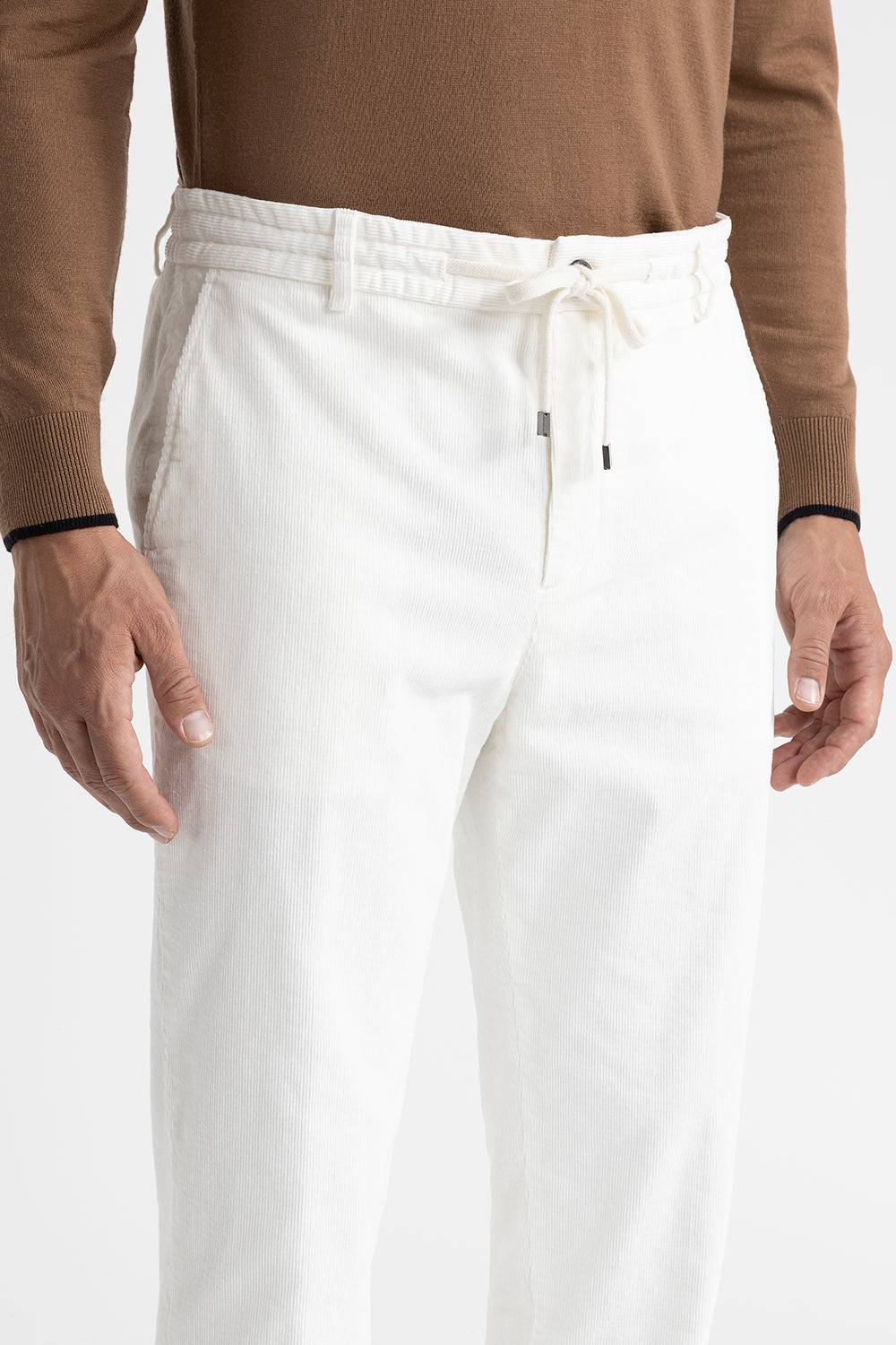 Peserico Pantalone jogger in velluto di cotone Nuova