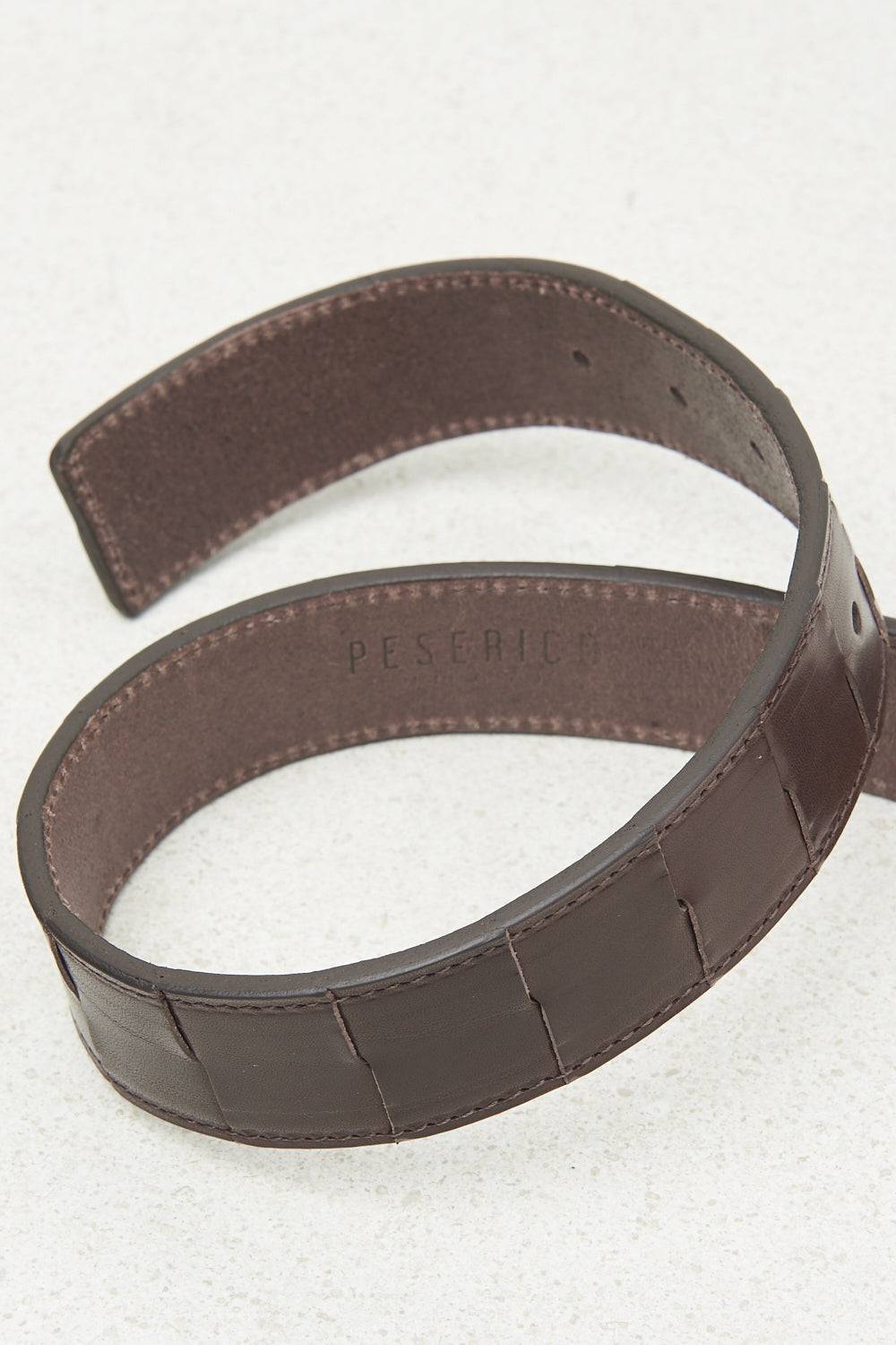 Peserico Cintura in vera pelle intrecciata Vendita