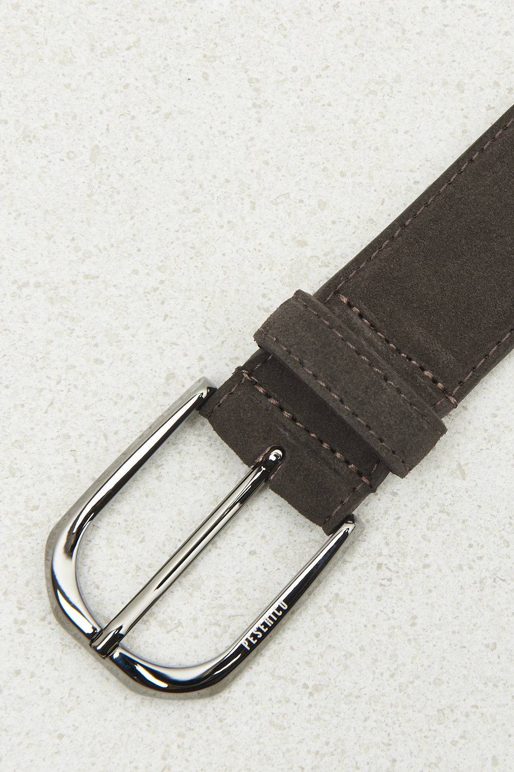Peserico Cintura in vera pelle scamosciata Promozione