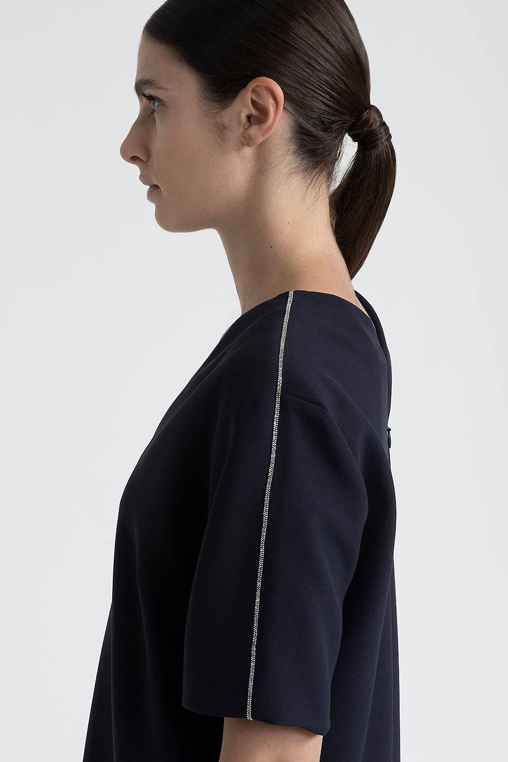 Peserico Abito midi con scollo a V Promozione Limitata
