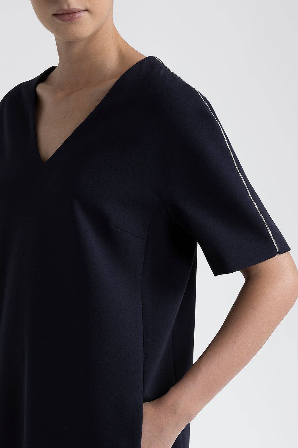 Peserico Abito midi con scollo a V Promozione Limitata