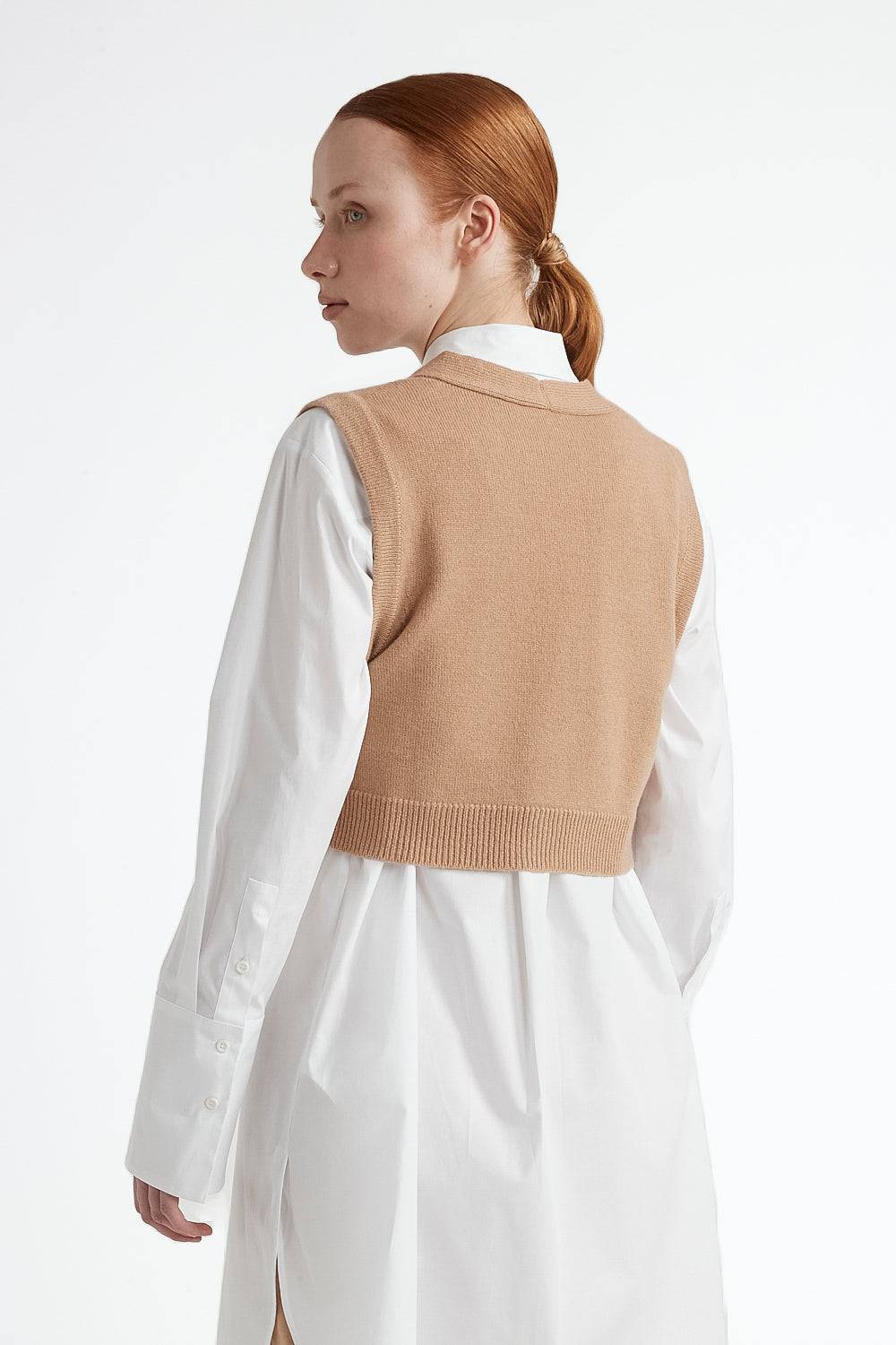 Peserico Gilet con bottoni lana merinos extrafine e cashmere Novità