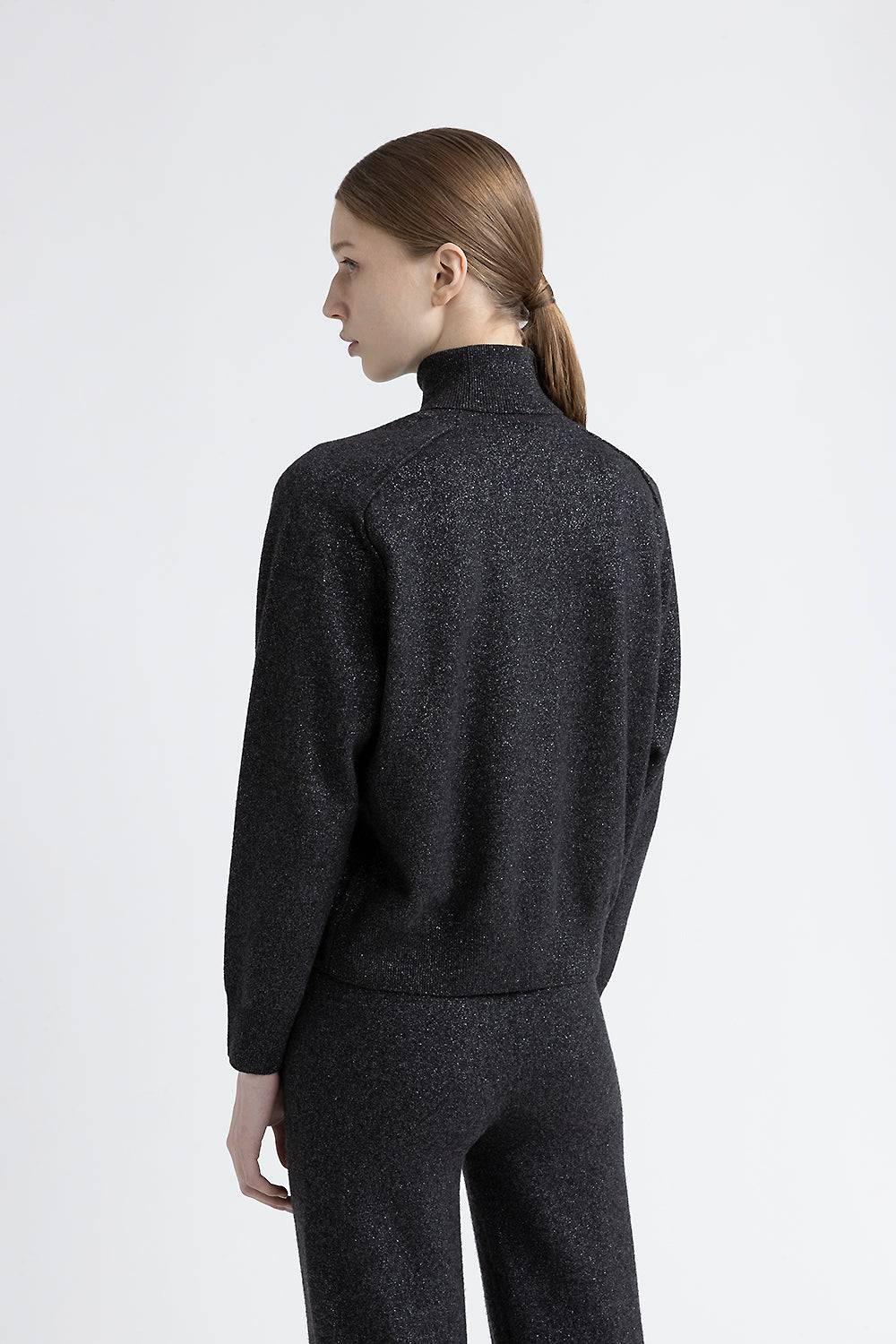 Peserico Maglia collo alto in lana, cashmere e lurex Economico