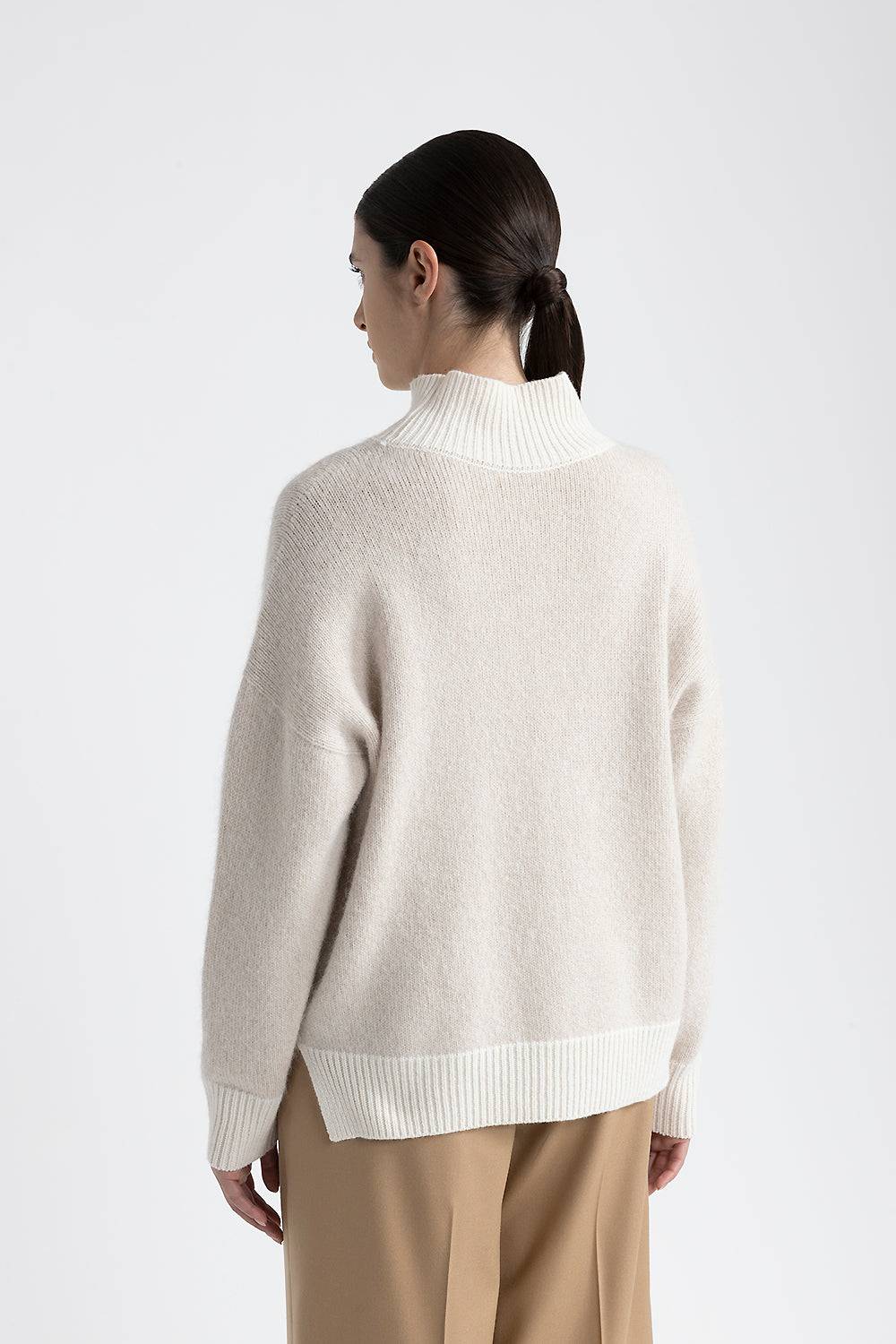 Peserico Maglia collo alto in lana, cashmere e alpaca Online