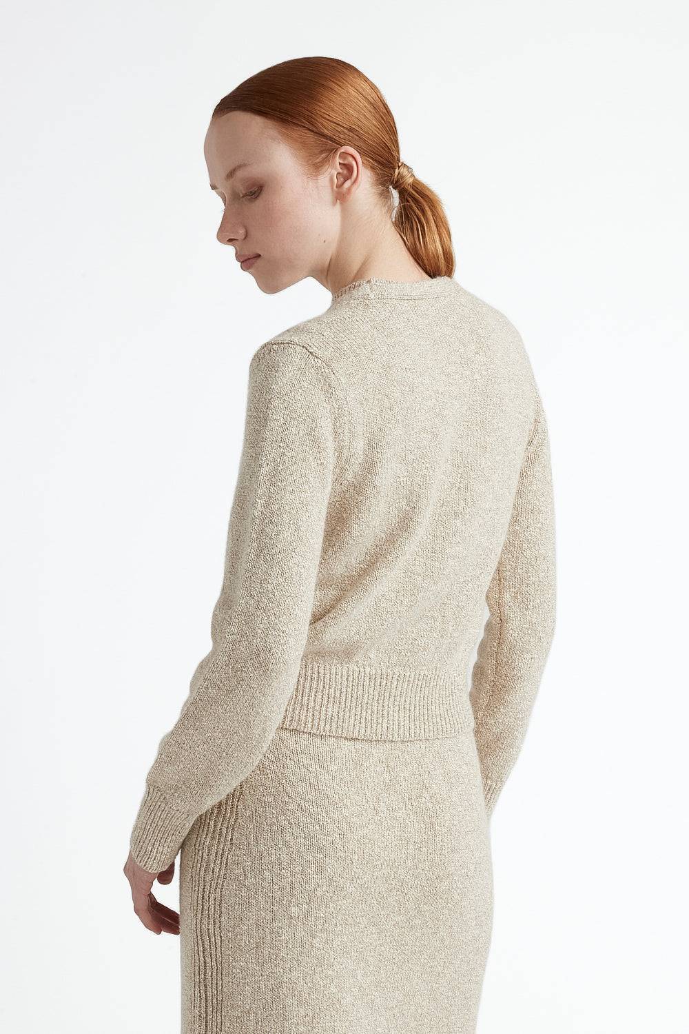 Peserico Cardigan in cotone e lana d'alpaca con lurex Saldi