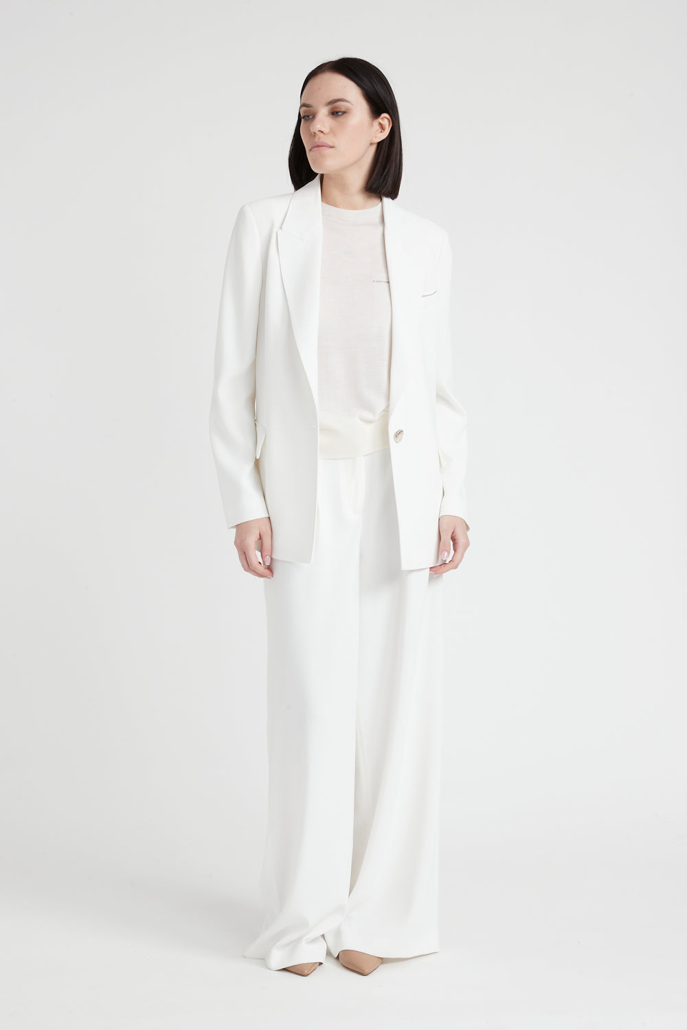 Peserico Blazer monopetto in fluido cady crepe Vendita Economica