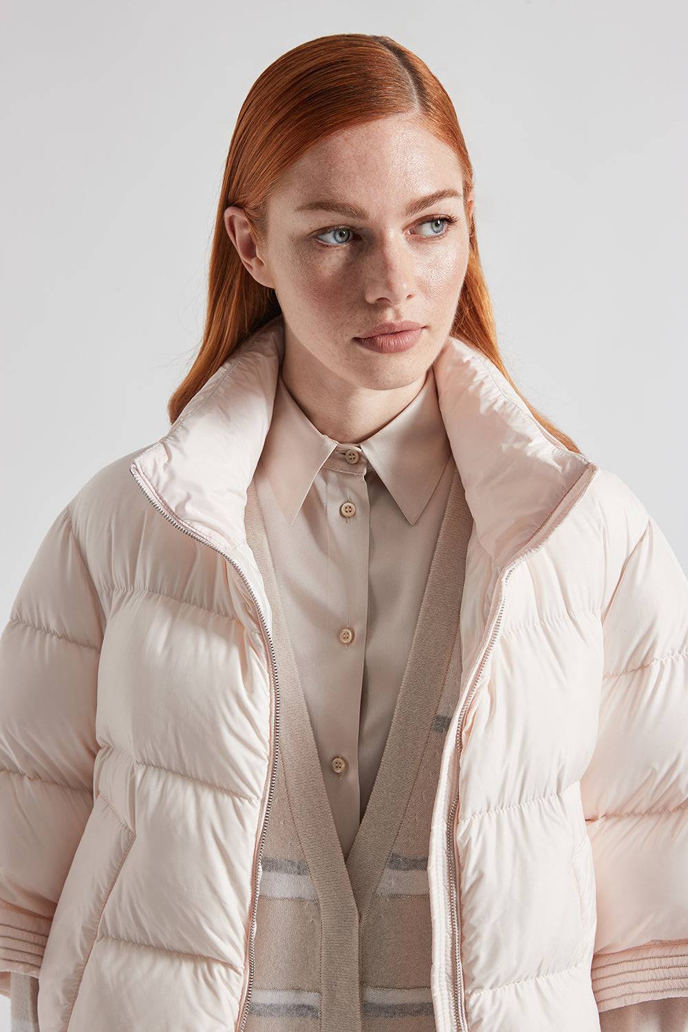 Peserico Camicia in raso di seta stretch Lightning offer