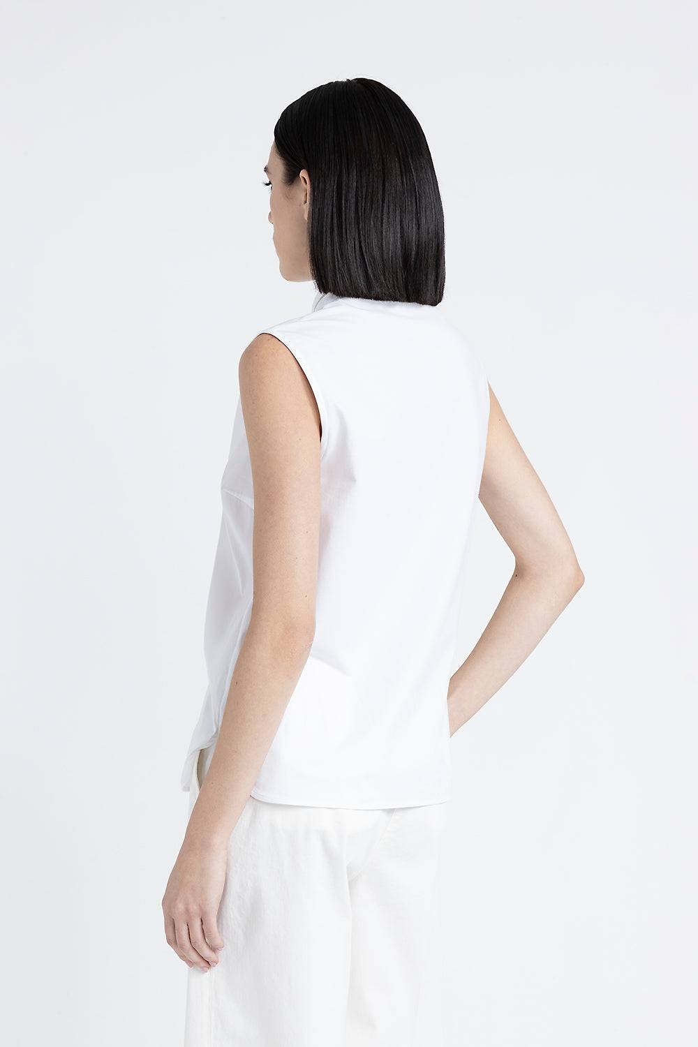 Peserico Camicia senza maniche in popeline Fino Al -60%