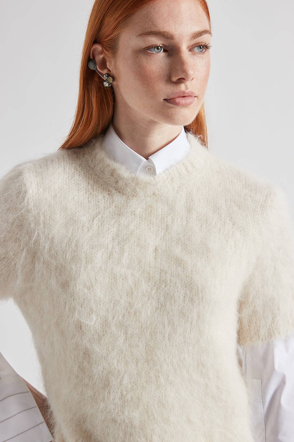Peserico Camicia in popeline di cotone stretch Shopping Online