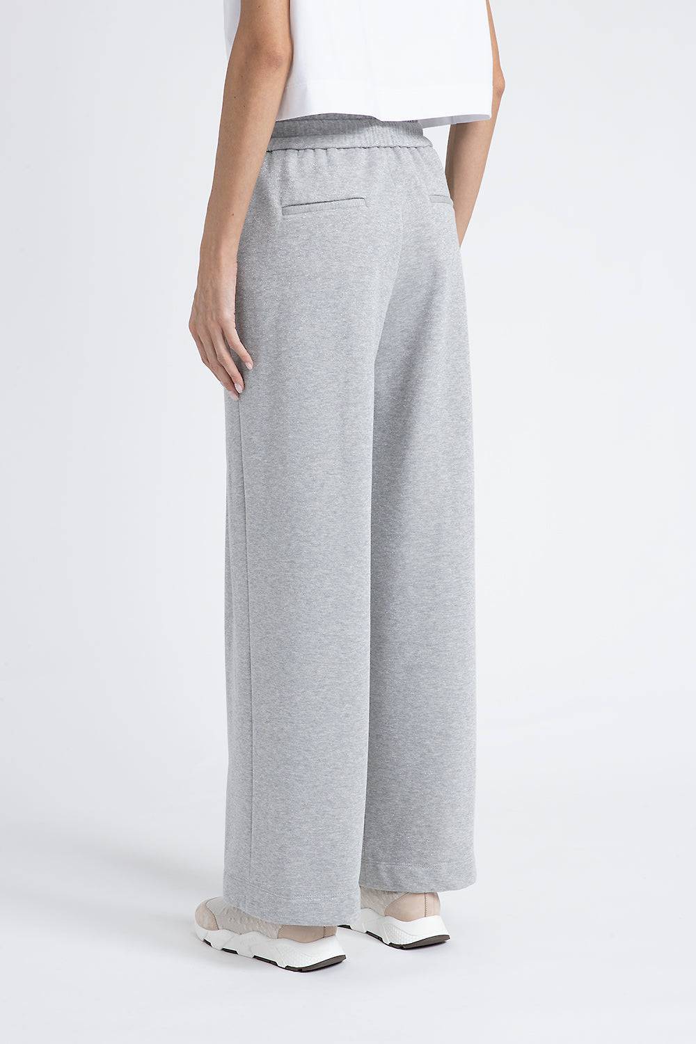 Peserico Pantalone in felpa garzata di cotone lurex Novità