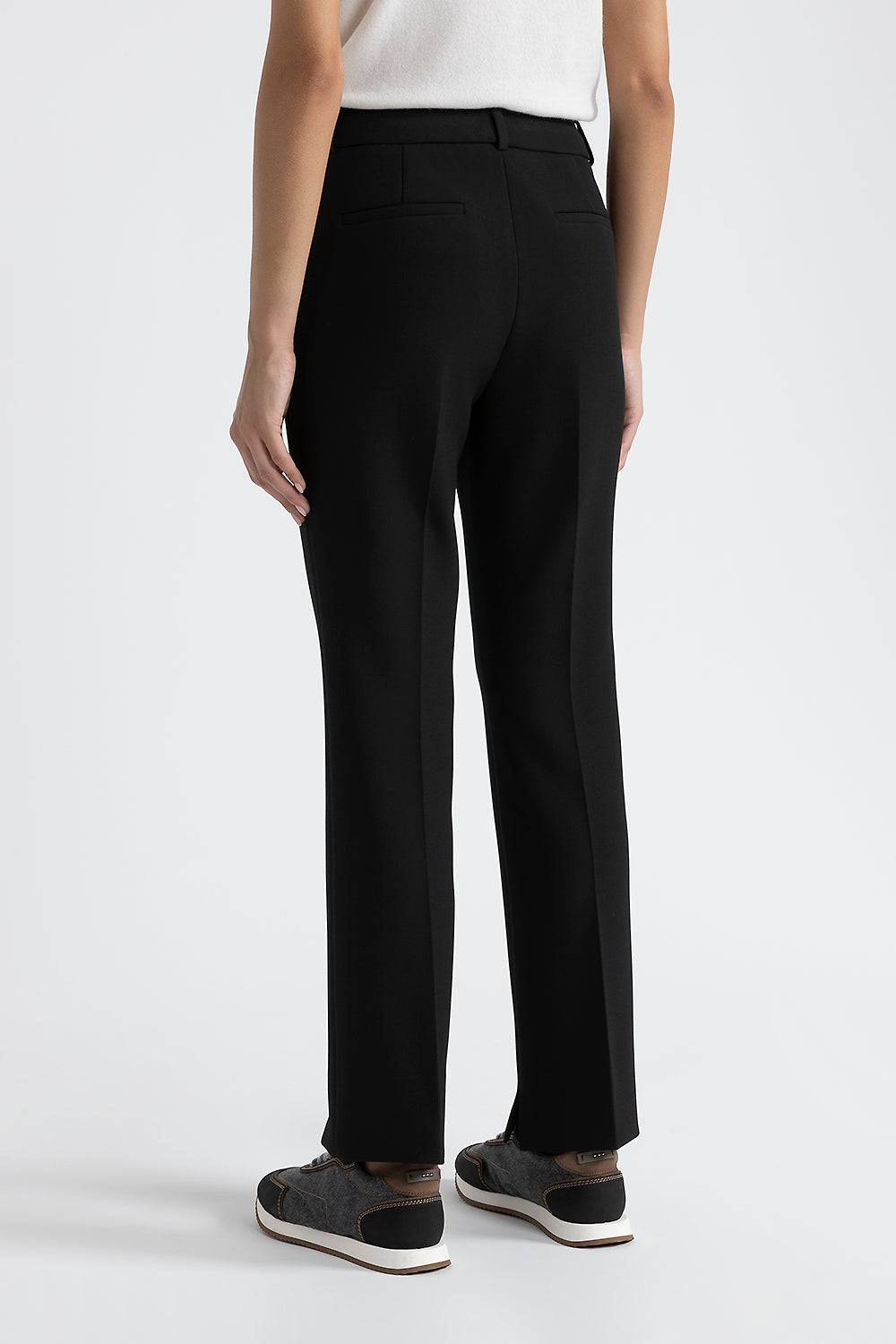 Peserico Pantalone in viscosa-cotone stretch In Saldo