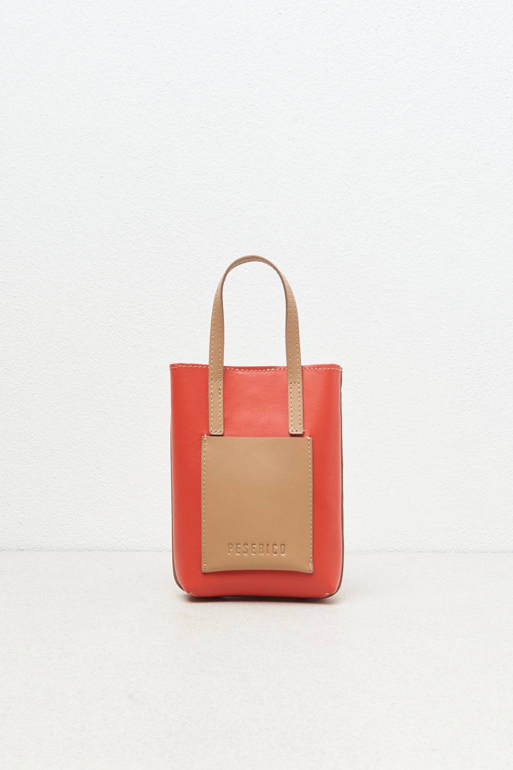 Peserico Borsa micro portacellulare in vera pelle Italy