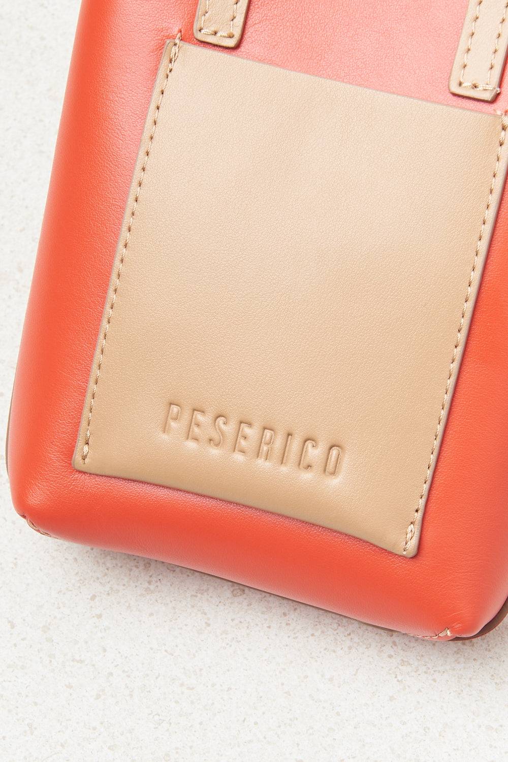 Peserico Borsa micro portacellulare in vera pelle Italy