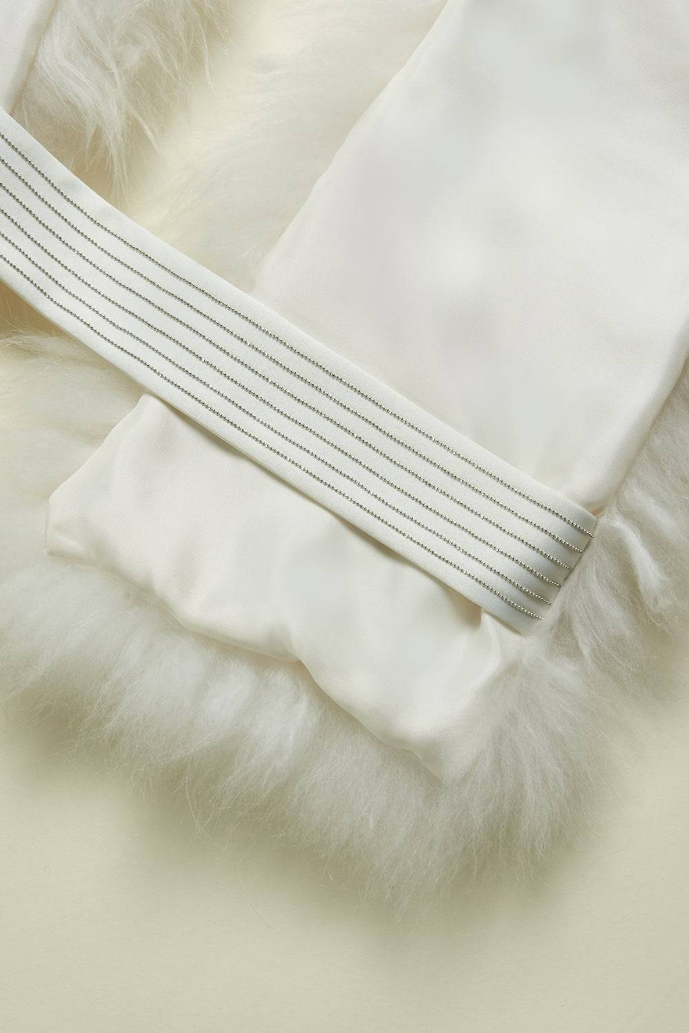 Peserico Collo in vero pelo di capra cashmere Italia