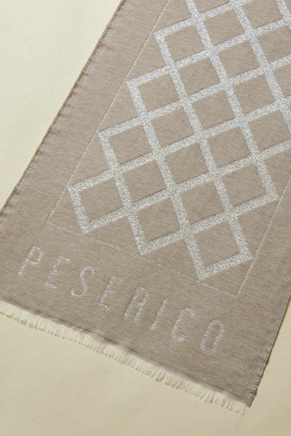 Peserico Stola in lana e modal con motivo geometrico Soddisfazione Garantita
