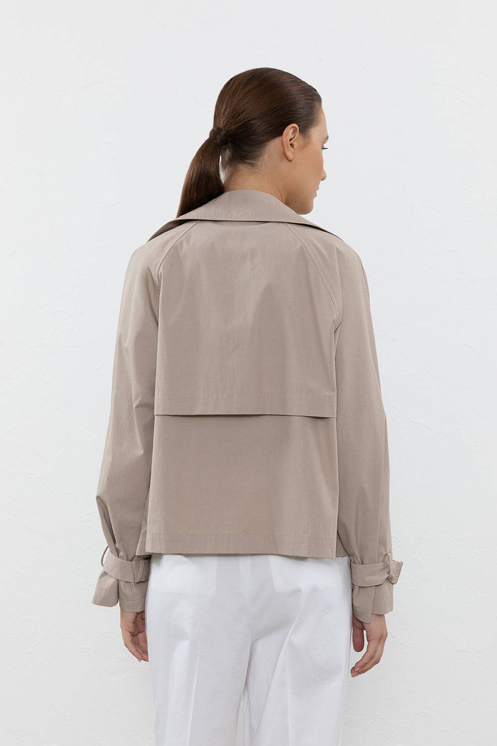 Peserico Trench corto in gabardina di cotone tecnica Hotsell