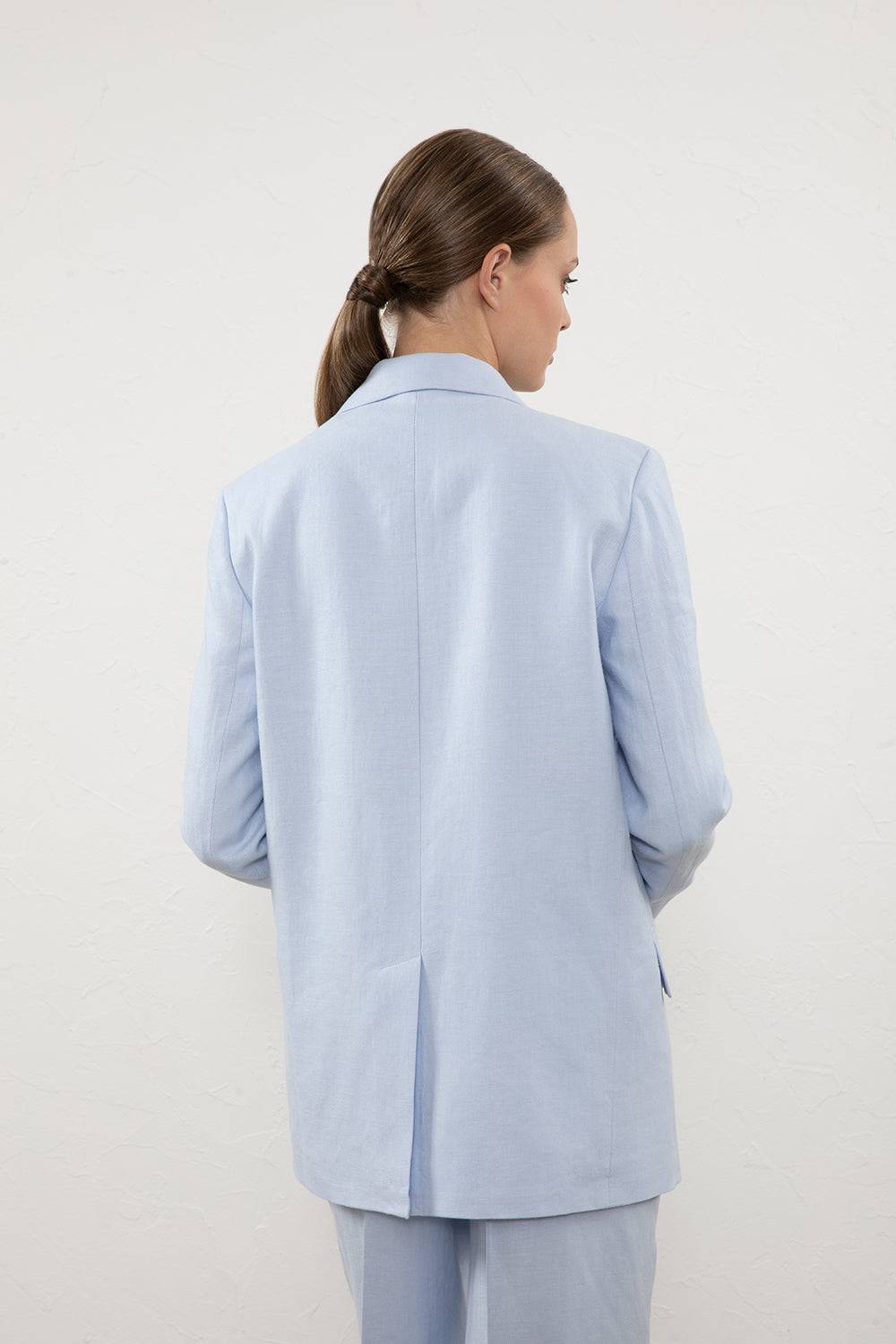 Peserico Blazer doppiopetto in gabardina di puro lino I Più Venduti
