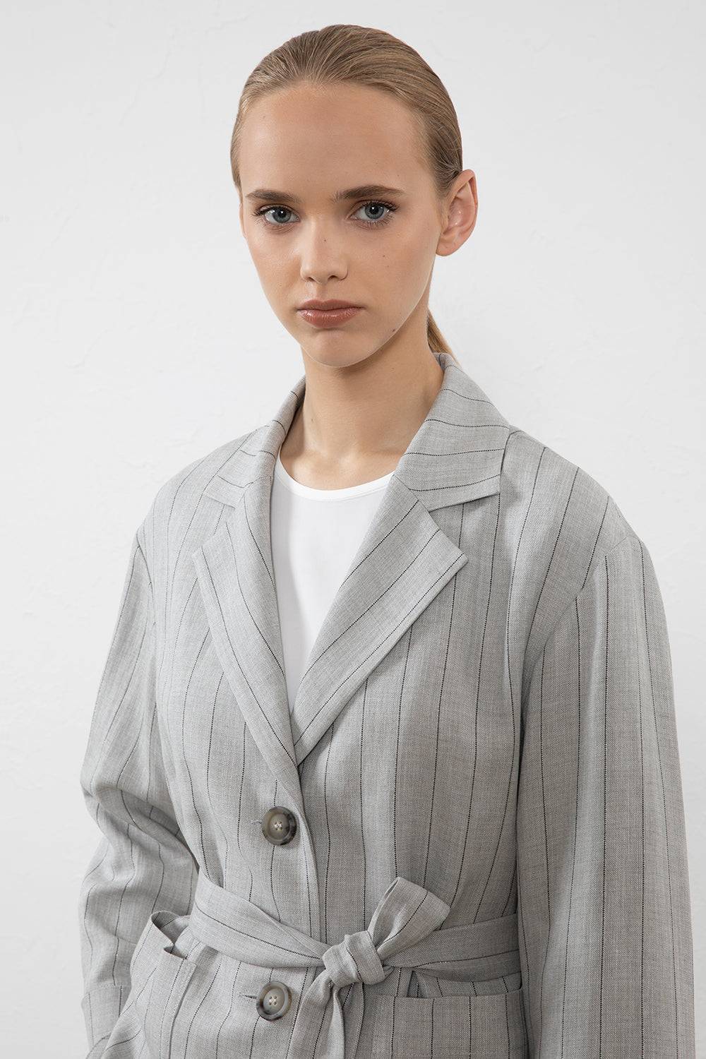 Peserico Blazer monopetto in lino, viscosa e lurex Vendite Flash