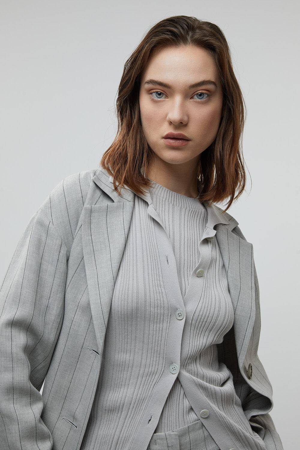 Peserico Blazer monopetto in lino, viscosa e lurex Vendite Flash