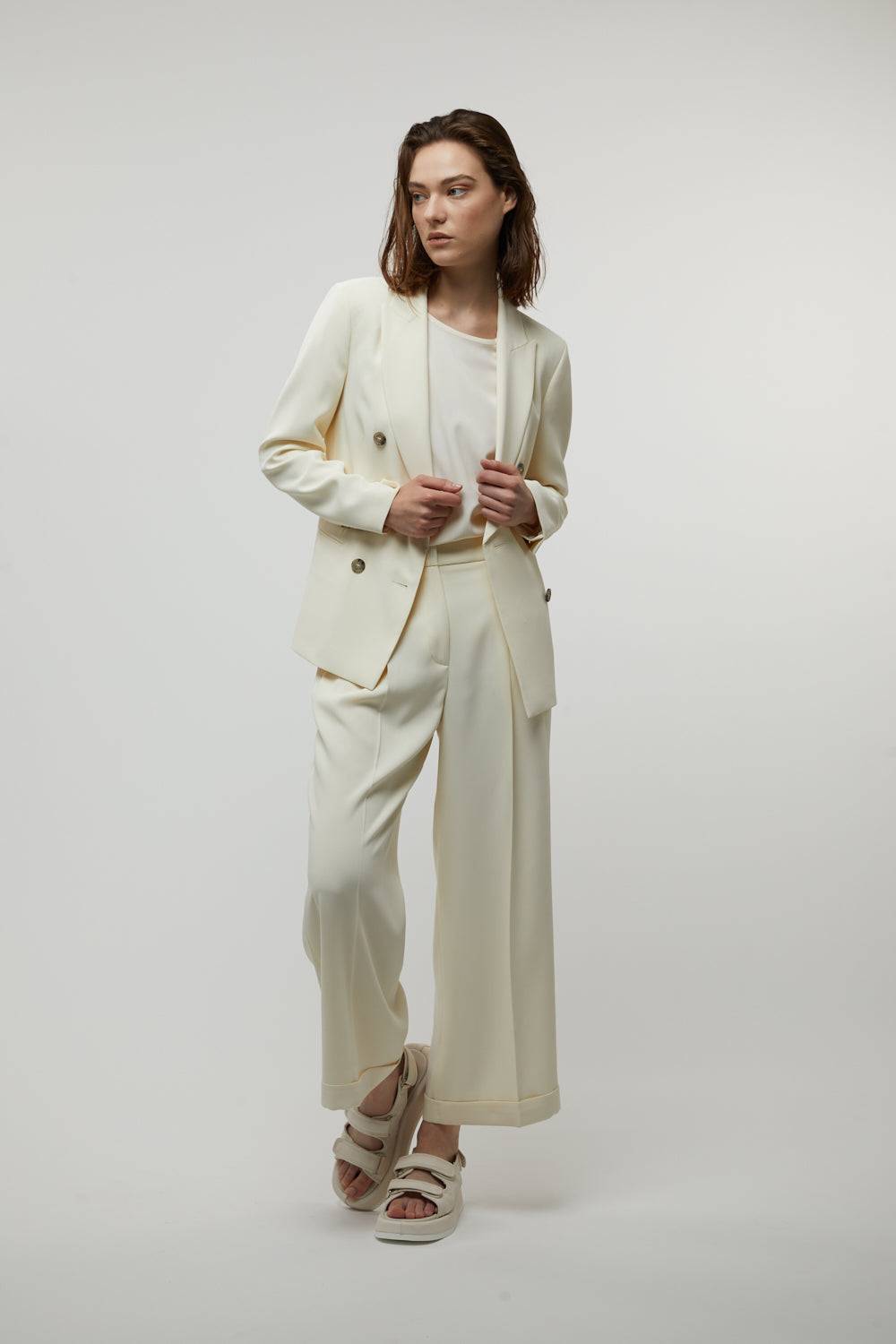 Peserico Blazer doppiopetto in cady crepe In Saldo