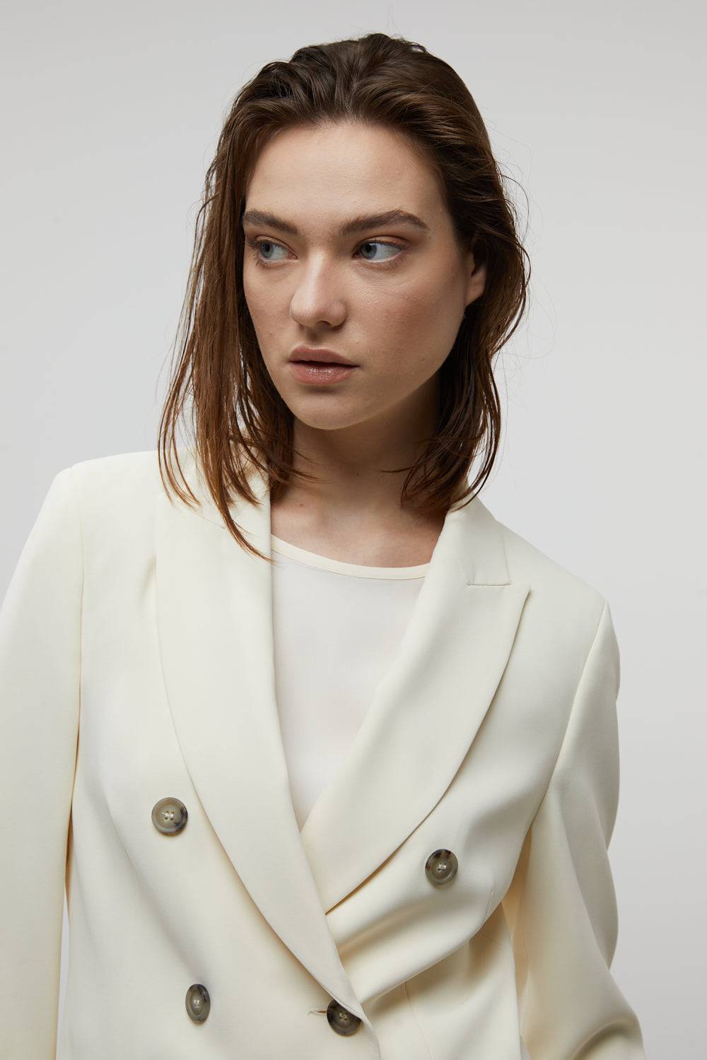 Peserico Blazer doppiopetto in cady crepe In Saldo