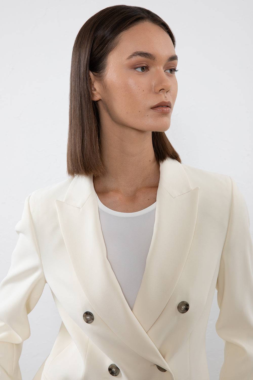 Peserico Blazer doppiopetto in cady crepe In Saldo