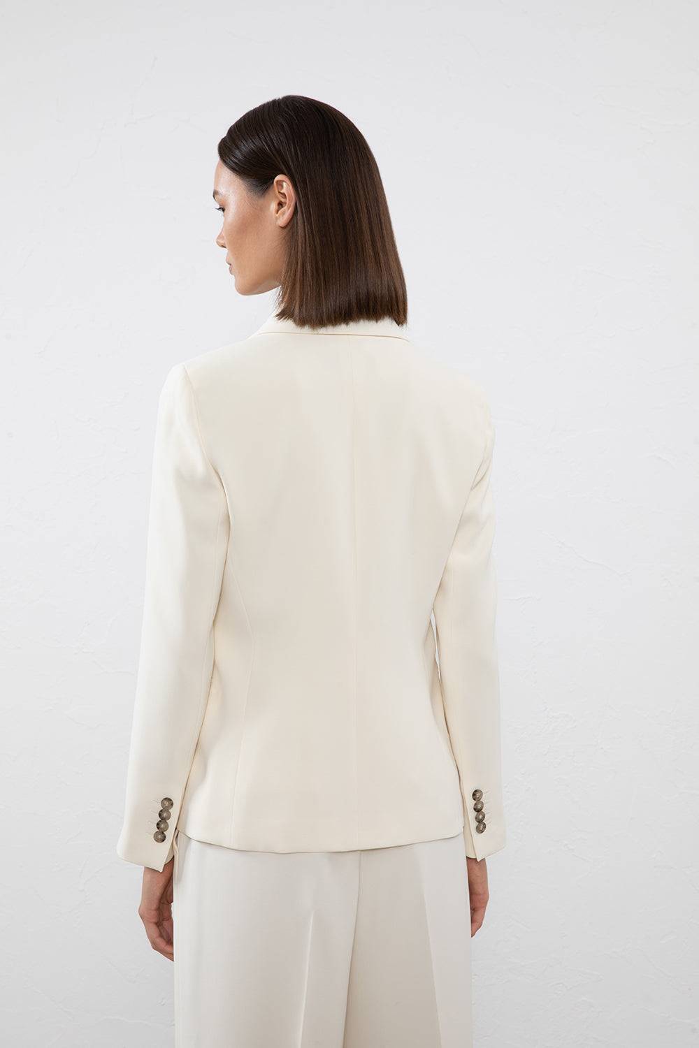 Peserico Blazer doppiopetto in cady crepe In Saldo