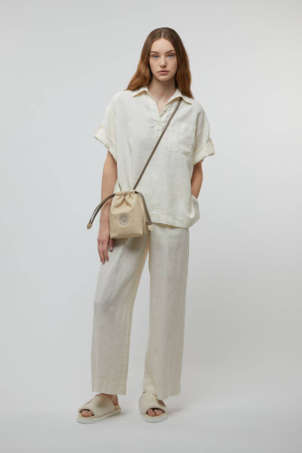 Peserico Blusa in tela di puro lino Italy
