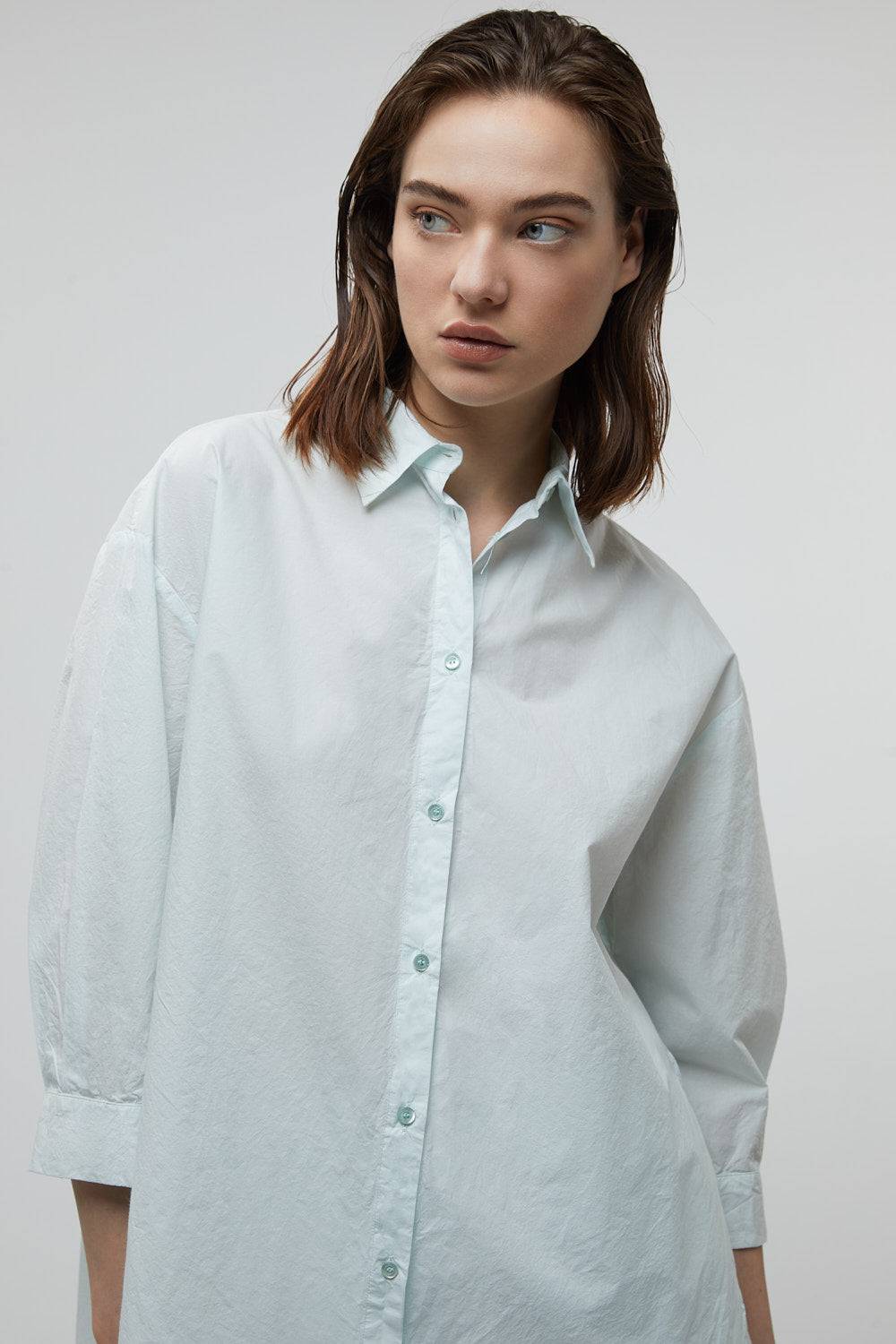 Peserico Camicia in popeline di cotone clean unito Italia