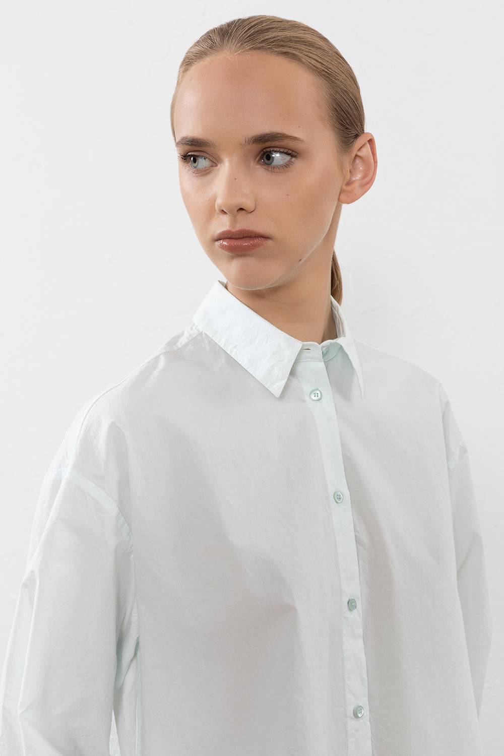 Peserico Camicia in popeline di cotone clean unito Italia