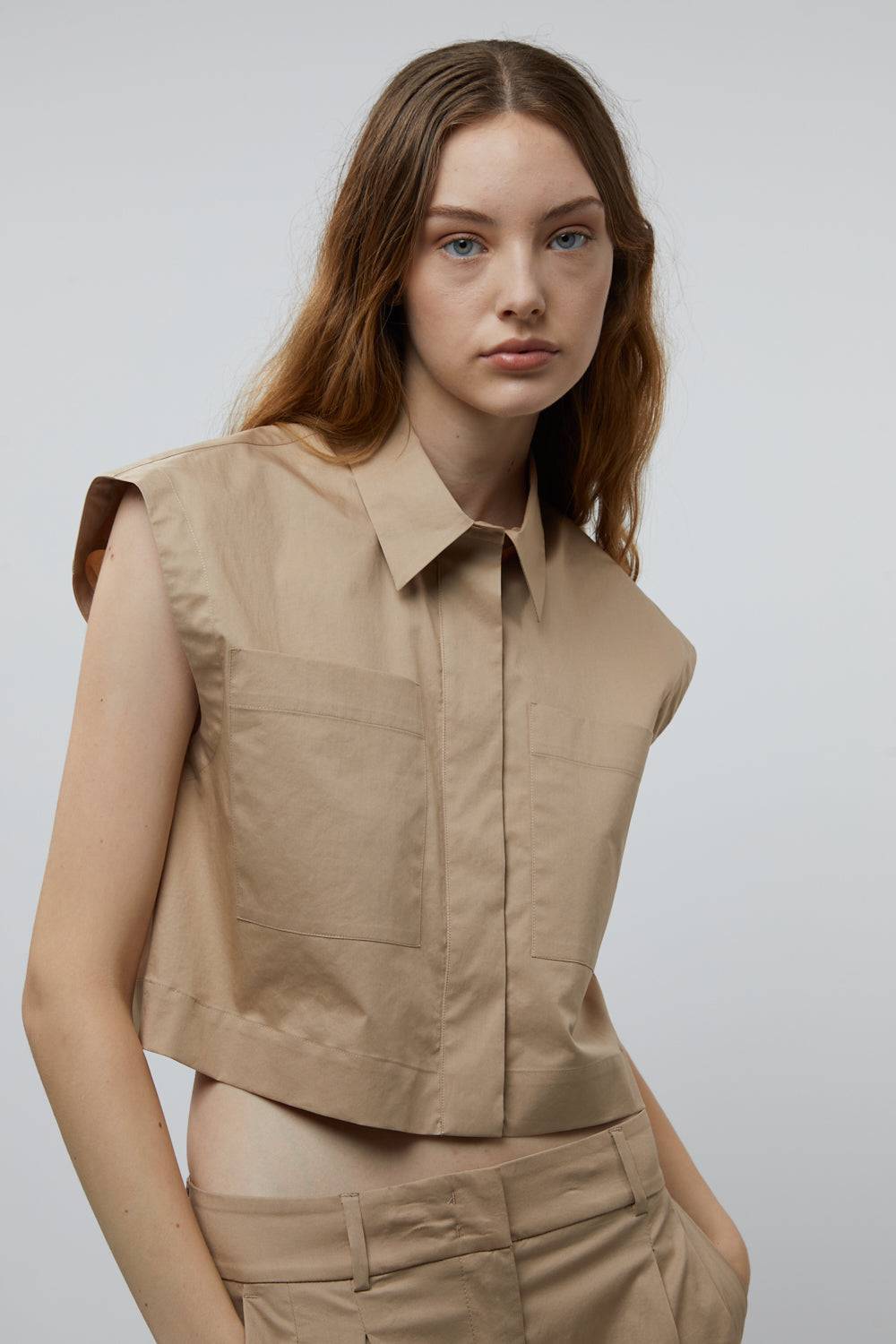 Peserico Top in raso leggero di cotone mano vela In Linea