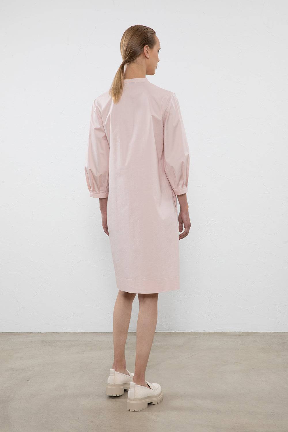 Peserico Abito midi in popeline di cotone stretch Sottocosto