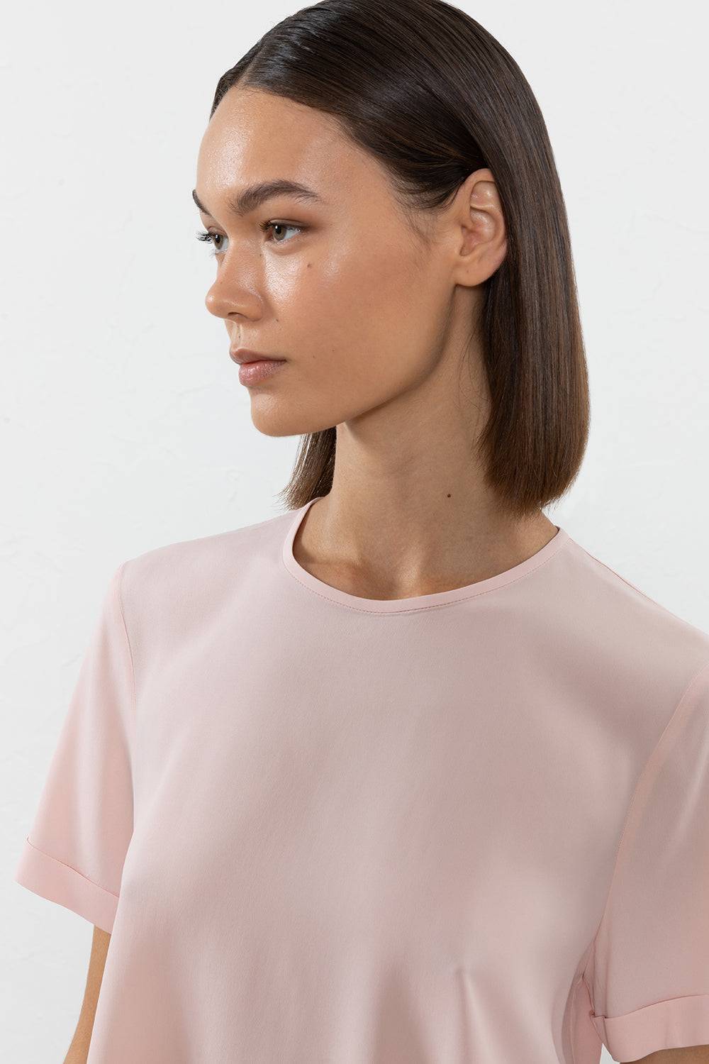 Peserico T-shirt in crepe de chine misto seta Offerta
