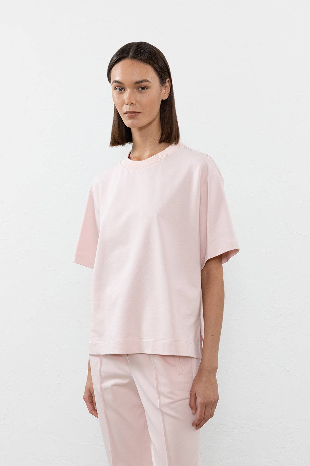 Peserico T-shirt in felpa leggera di cotone Outlet