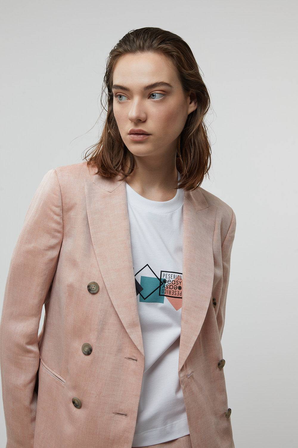 Peserico T-shirt in jersey di cotone Saldi