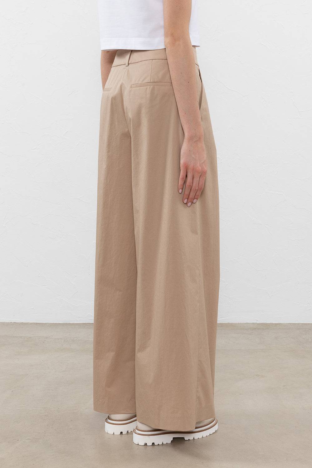 Peserico Pantalone in raso leggero di cotone mano vela Nuova
