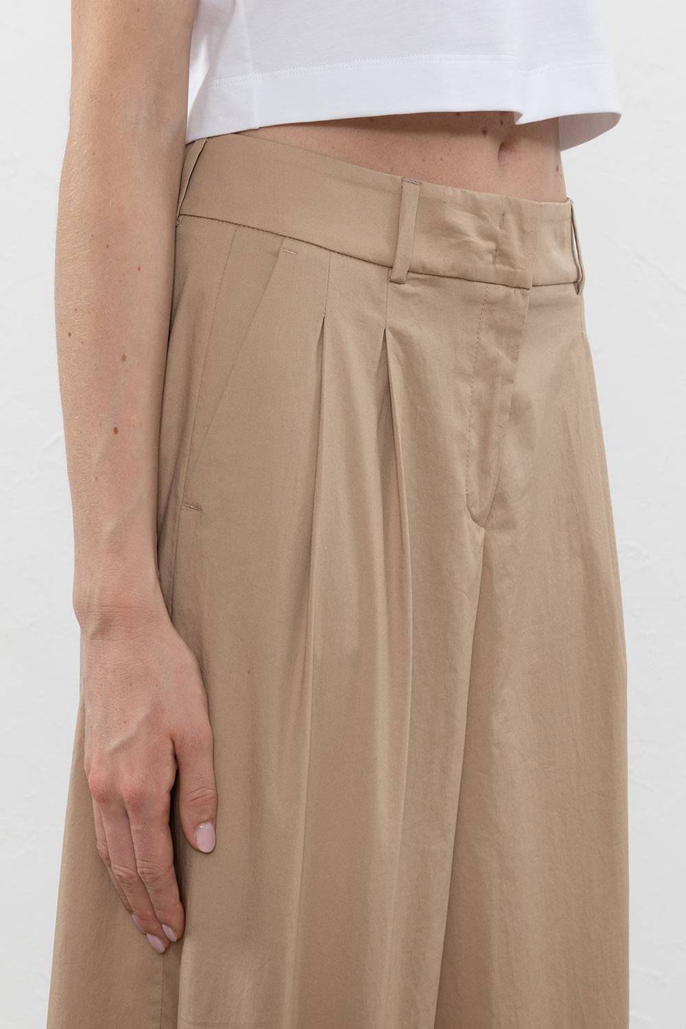 Peserico Pantalone in raso leggero di cotone mano vela Nuova