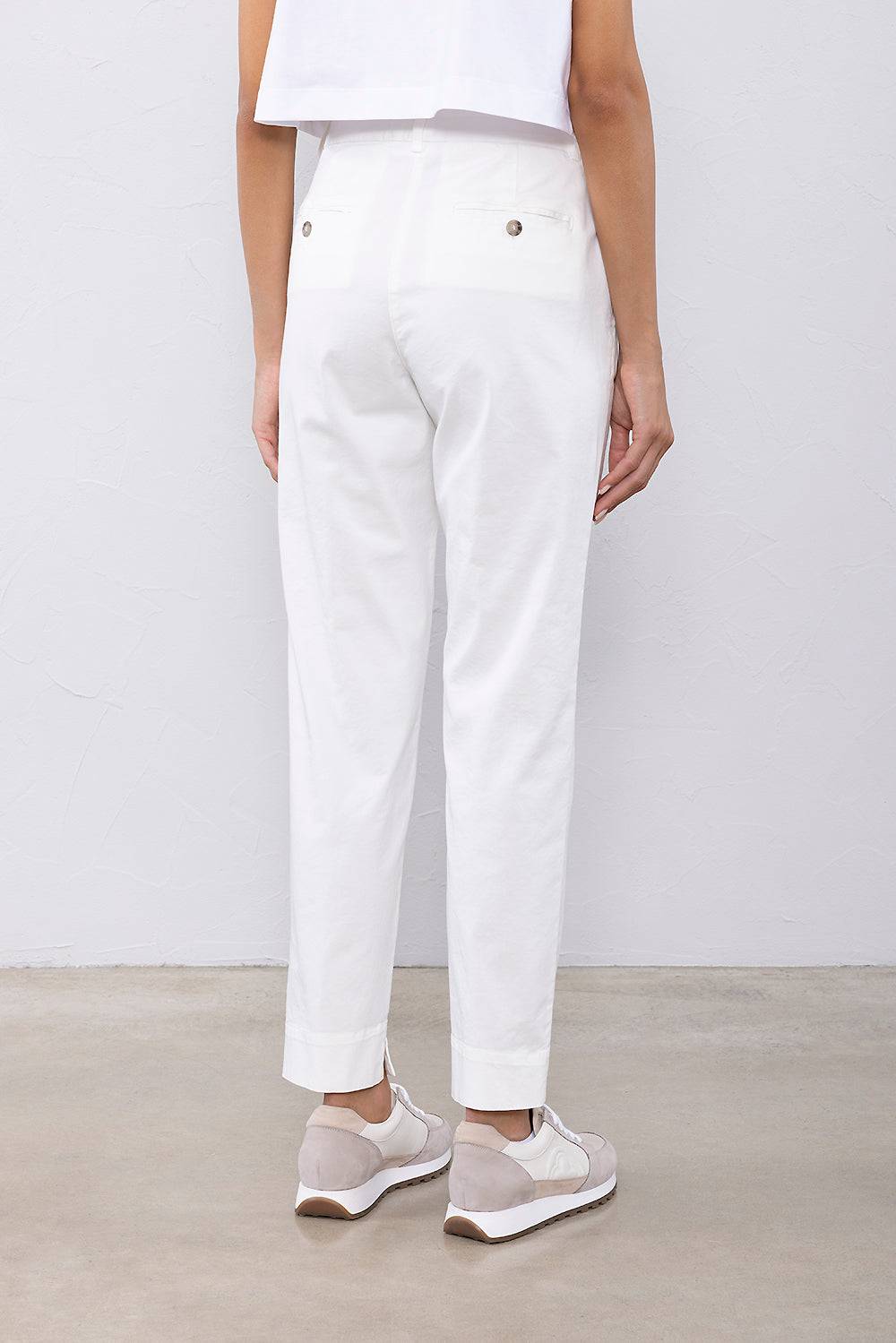 Peserico Pantalone in gabardine leggera di cotone Moda