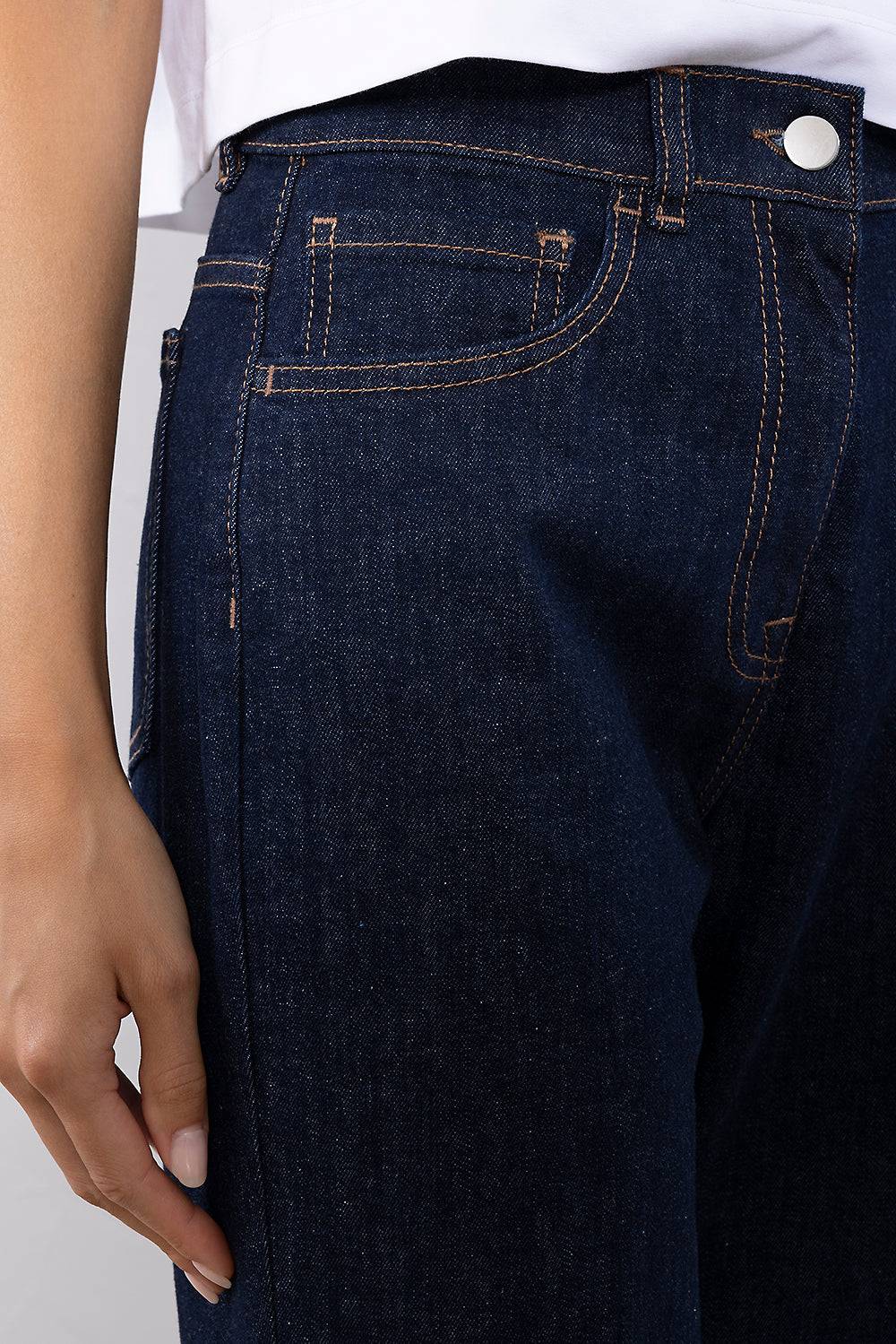 Peserico Pantalone in leggero denim in cotone comfort Liquidazione