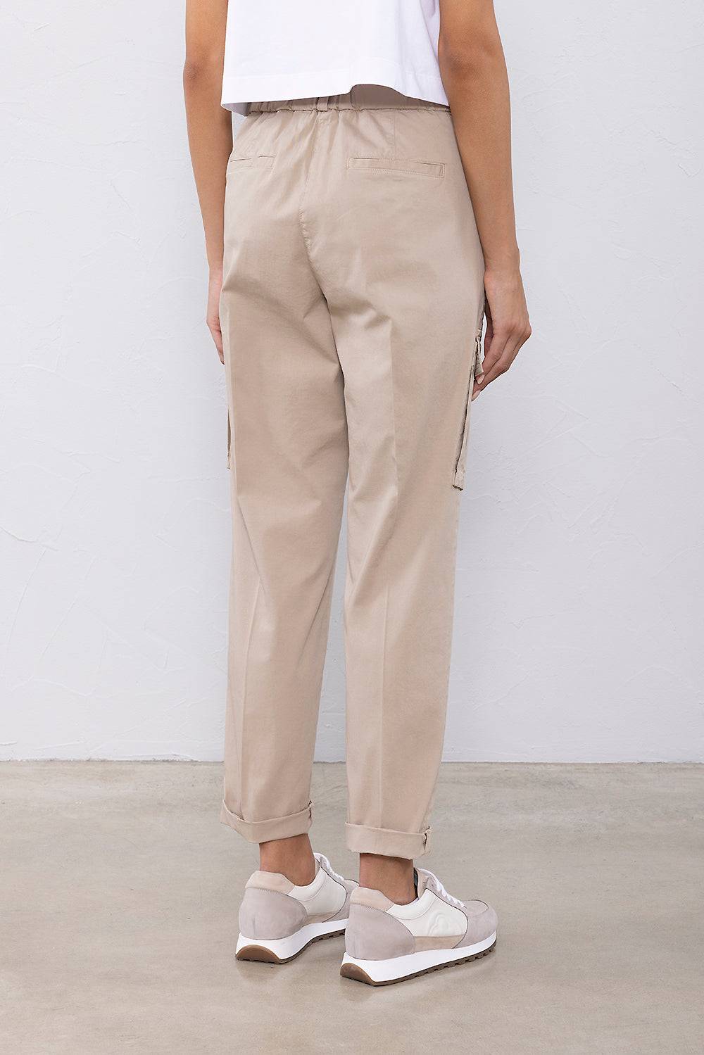 Peserico Pantalone in gabardina leggera di cotone Nuovo