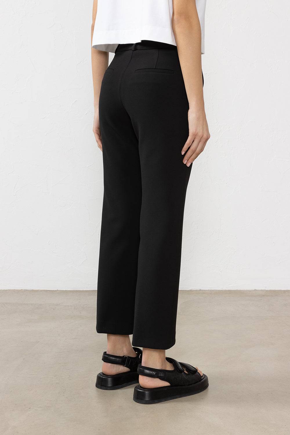 Peserico Pantalone in tela doppia di viscosa e cotone stretch Qualità