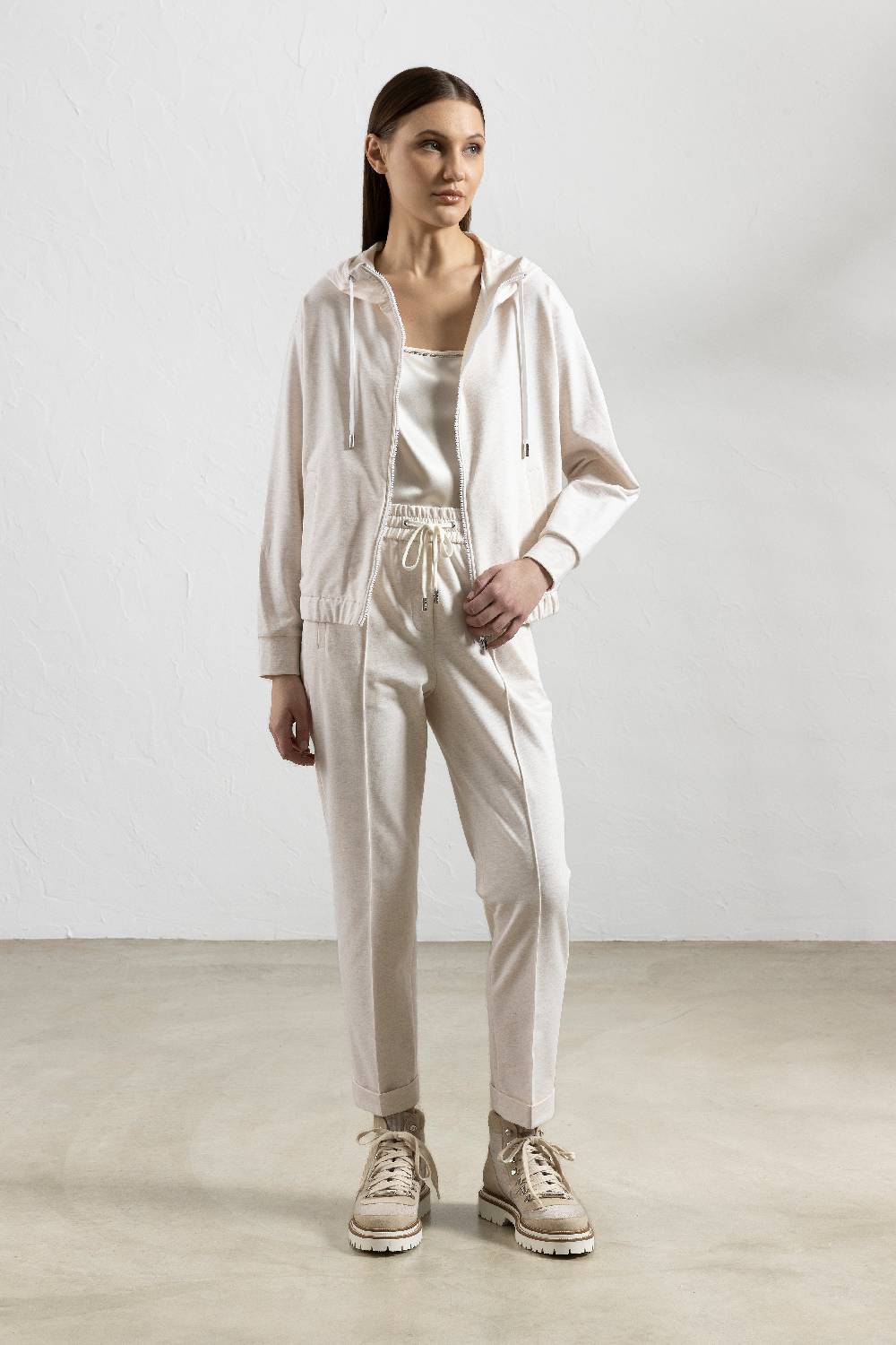Peserico Pantalone in felpa leggera di cotone Soddisfazione Garantita