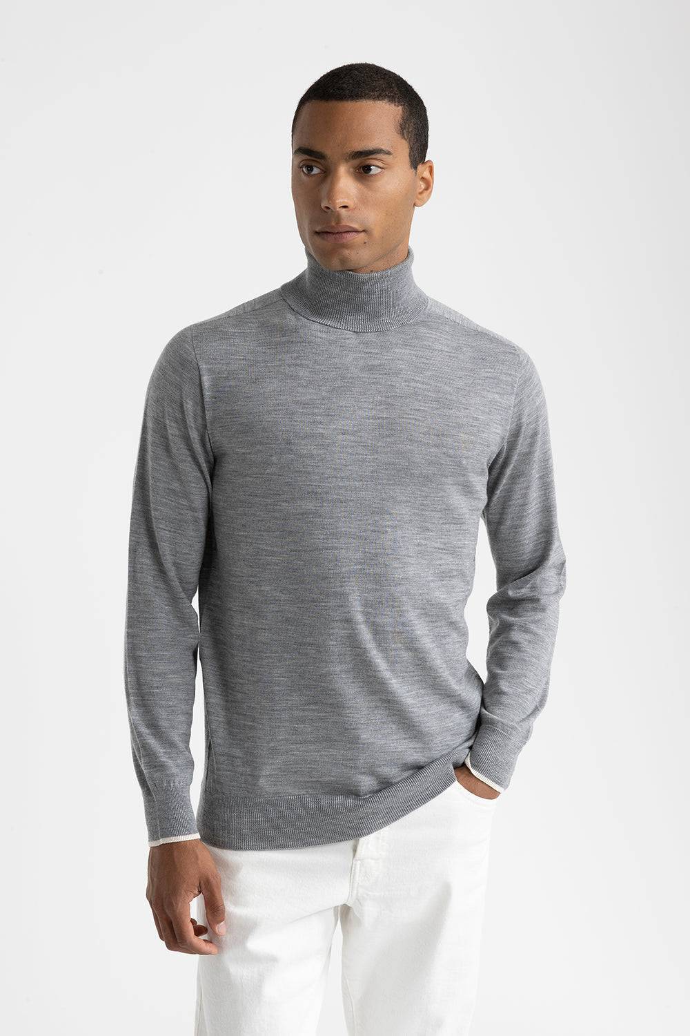 Peserico Maglia collo alto in pura lana vergine Shopping Online
