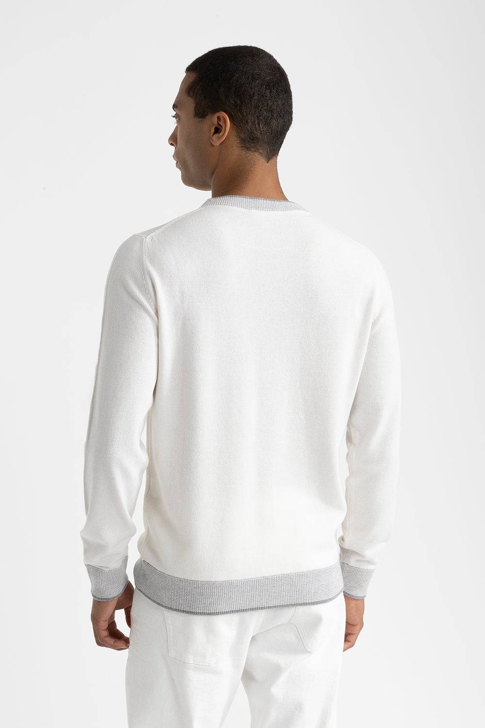 Peserico Maglia girocollo in lana, seta e cashmere Sottocosto