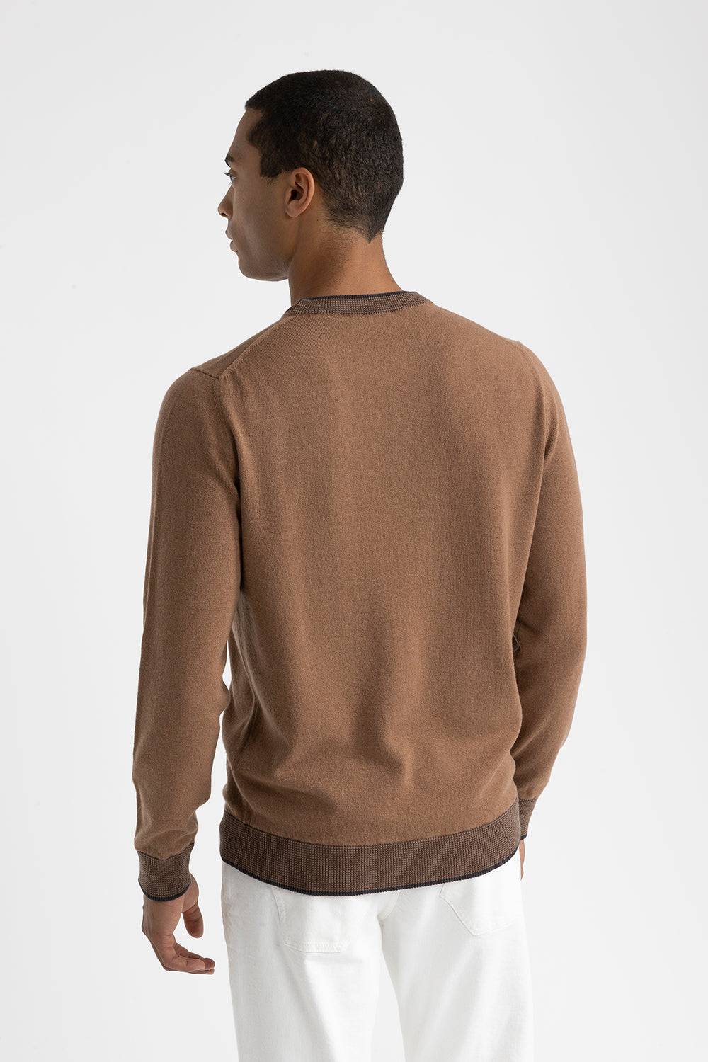 Peserico Maglia girocollo in lana, seta e cashmere Convenienza